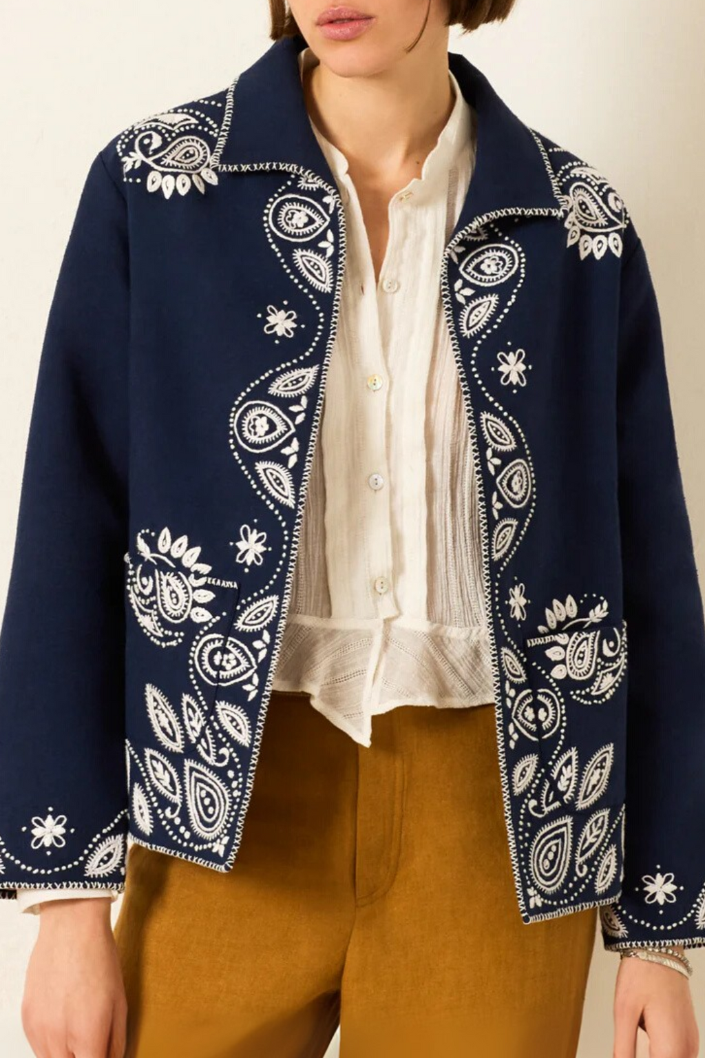 Francis Harbor Bandana Jacket | Blue Harbor – Valentines Austin