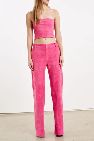 Micro Tube Top Suede | Hot Pink