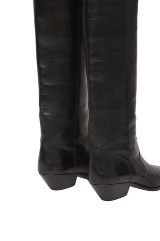 Denvee Leather Boots | Black