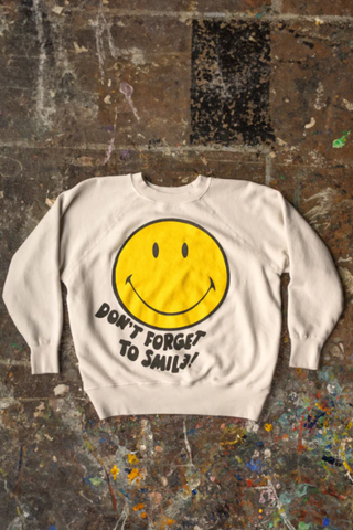 Keep Smiling Shrunken Sweatshirt