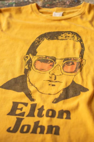 Elton John Rocket Man 90s Fit Crew Tee