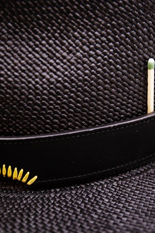 REM Straw Hat | Black