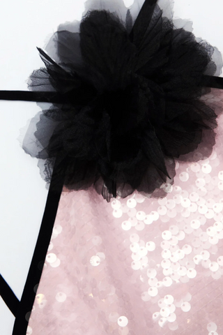 Sequin Mini Dress | Pale Pink