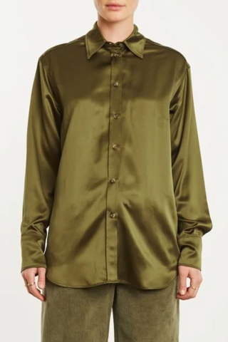 Slim Button Up Shirt | Moss