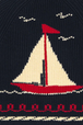 dark navy sailboat