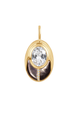 white topaz and black mother of pearl