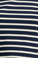 wide navy and cream stripe