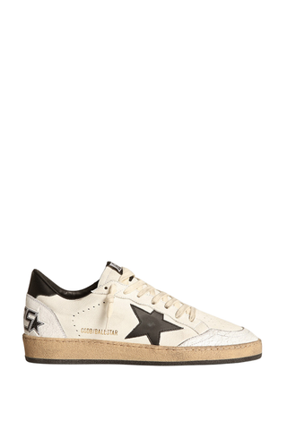 Ball star Nappa Upper Leather Star And Heel Crack Toe And Spur | White/Black