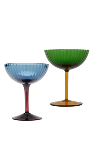 Champagne Coupe Set Of 4 | Rainbow Mix