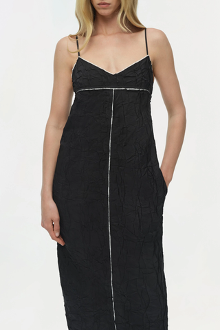 Leah Midi Dress | Black Multi