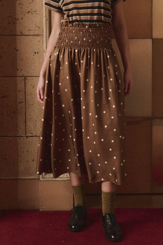 The Canary Skirt | Copper Bubble Dot