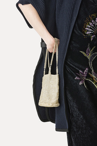 Glass Bead Mini Handbag | Honey
