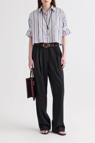 Next Ex Poplin Shirt | Light Grey Multi