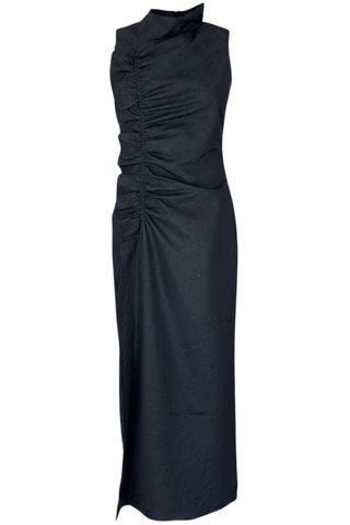 Demetria SL Taffeta Dress | Obsidian