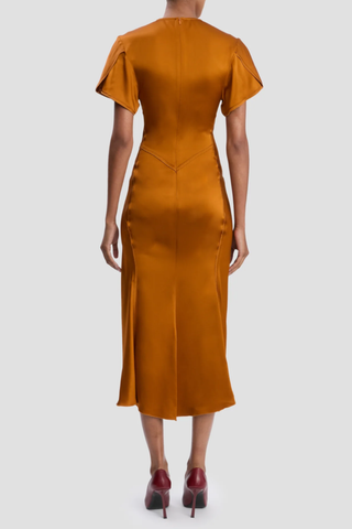 Eve Midi Dress | Bronze