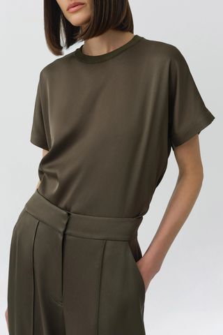 Addy Satin S/S Combo T-Shirt | Sea Turtle