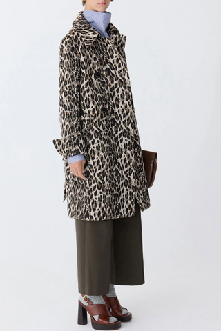 Perry Animal Jacquard Coat | Natural Multi