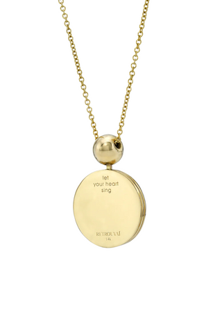 Fantasy Signet Pendant Necklace with Diamonds | Swan