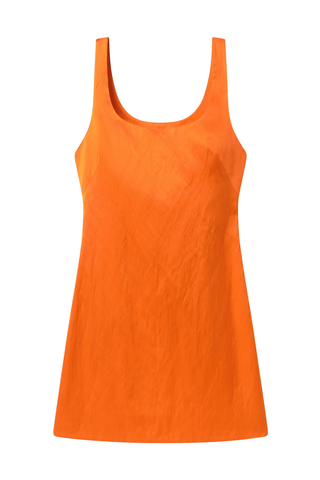 Faye Satin Mini Dress | Persimmon