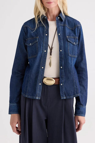 Mustang Sally Shirt W/ Snaps | Dark Stone