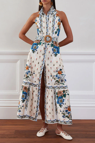 Biba Cotton Maxi Dress | Magical Blossom Cream