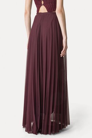 Elegant Tulle Pleated Skirt | Ruby