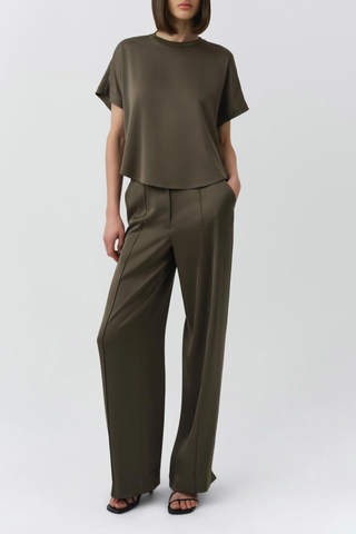 Addy Satin S/S Combo T-Shirt | Sea Turtle