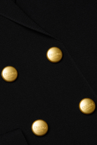 Meyumi Knit Blazer Mini Dress | Black