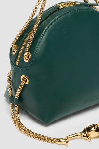 Flora Chain Bag | Forest Green