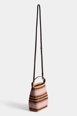 Raffia Stripe Crossbody | Iris