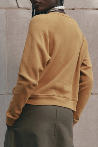 The Fleece Rookie Sweatshirt W/ Growling Panther Graphic | Mustard