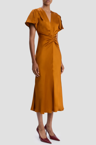 Eve Midi Dress | Bronze