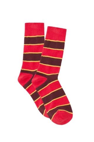 The Collegiate Sock | Hot Red