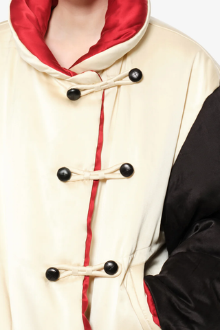 Bleza Silk Coat | Champagne