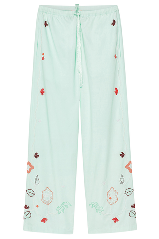 Elegant Summer Trousers with "Broderie En Reve" Embroidery | Plume