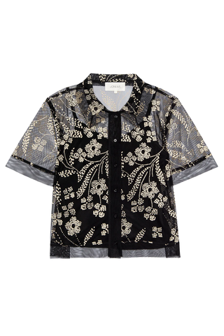 The Cotillion Top | Brocade Floral