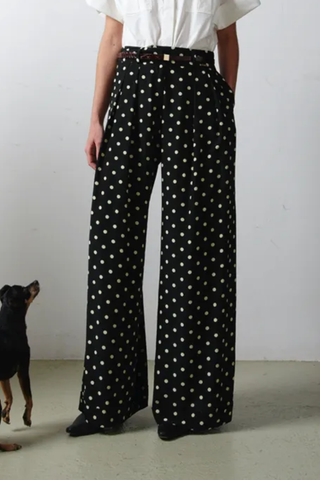 Mila Pant | Polka Dot B&W