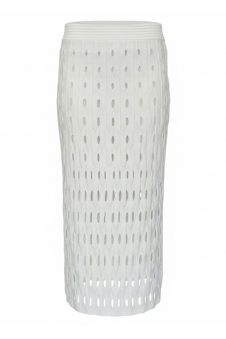 Billie Knit Midi Skirt | Ivory