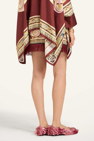 Mini Foulard Skirt With Fringe | Kells Placeé