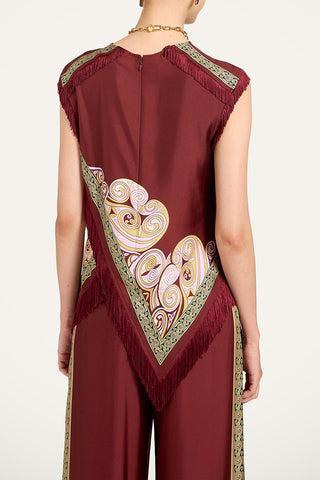 Scarf Top | Kells Swirl Placeé