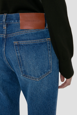 Low Waist Jean | Mid Blue Wash
