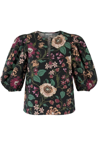 Florielle SS Cotton Top | Dahlia