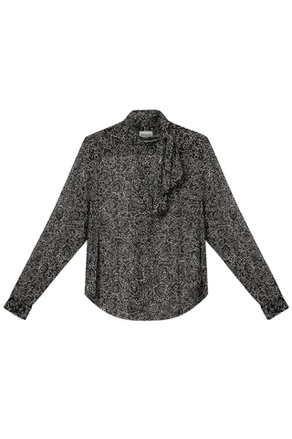 Leona Top | Black / Ecru