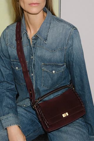 Mortimer Whipstitch Crossbody | Purple Grape