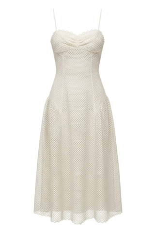 Isotta Eyelet Cotton Dress | Cowrie