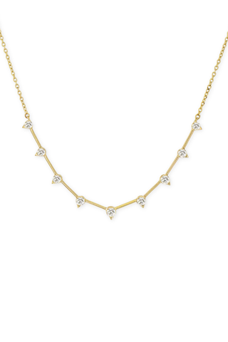 Sari Graduated Necklace | 9 Diamonds