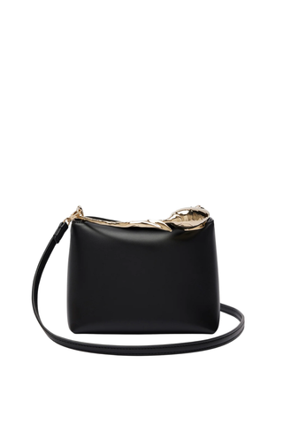 Mini Bloom Bag | Black Leather