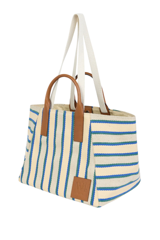 The Riviera Tote | Green Stripe