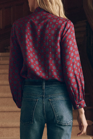 The Zenith Top | Medallion Tie Print