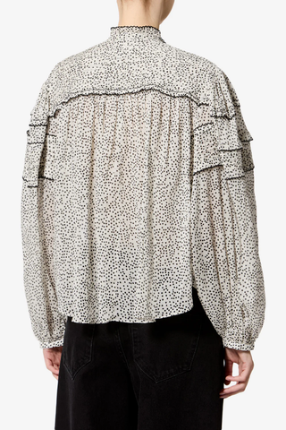 Doane Blouse | Ecru/Black